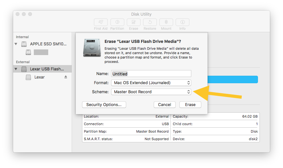 formatting flash drive for mac and pc